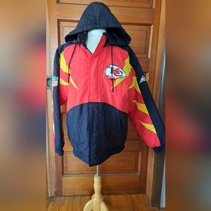 Kansas City Chiefs vintage 90's coat Apex One NFL Size M Great Shape!!